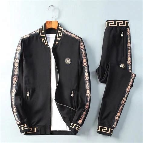 versace tracksuit top|Versace tracksuit for men.